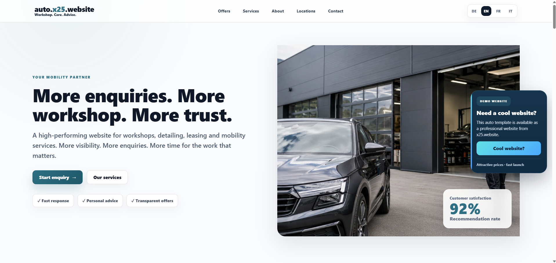 Auto WordPress Template Preview