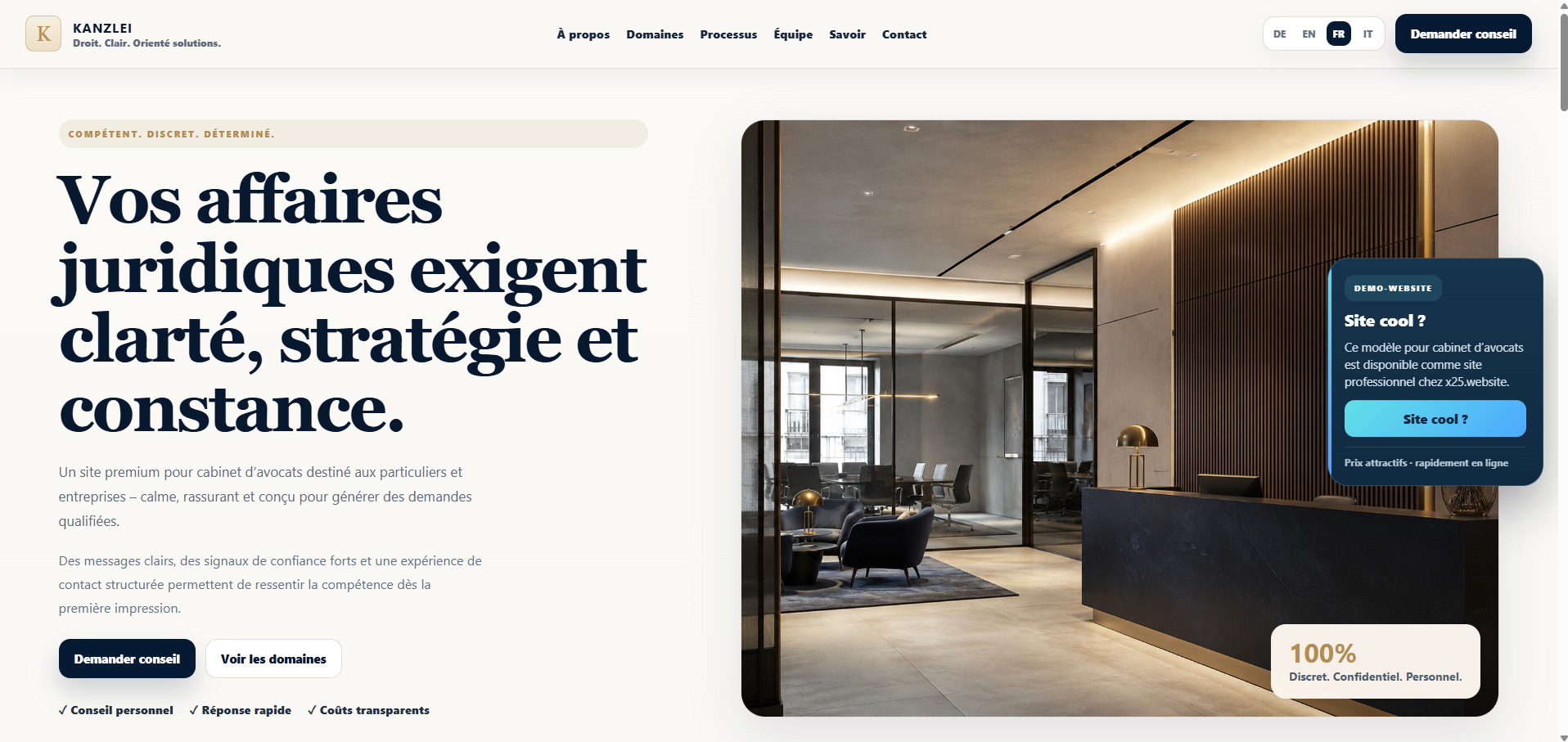 Preview Étude & fiduciaire WordPress Template