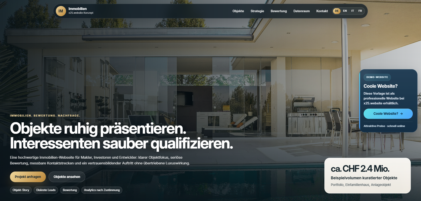Immobili WordPress Template Preview